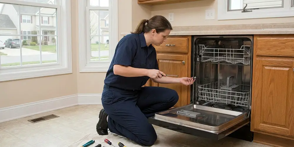 Dishwasher Latch Replacement in Dorchester, MA